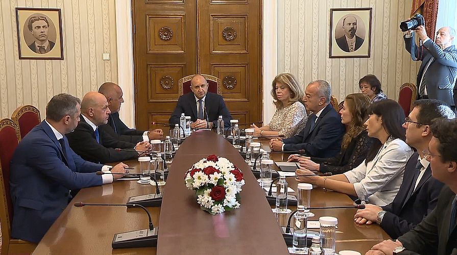 Борисов на консултациите при президента: Излиза, че на практика няма как да се състави правителство